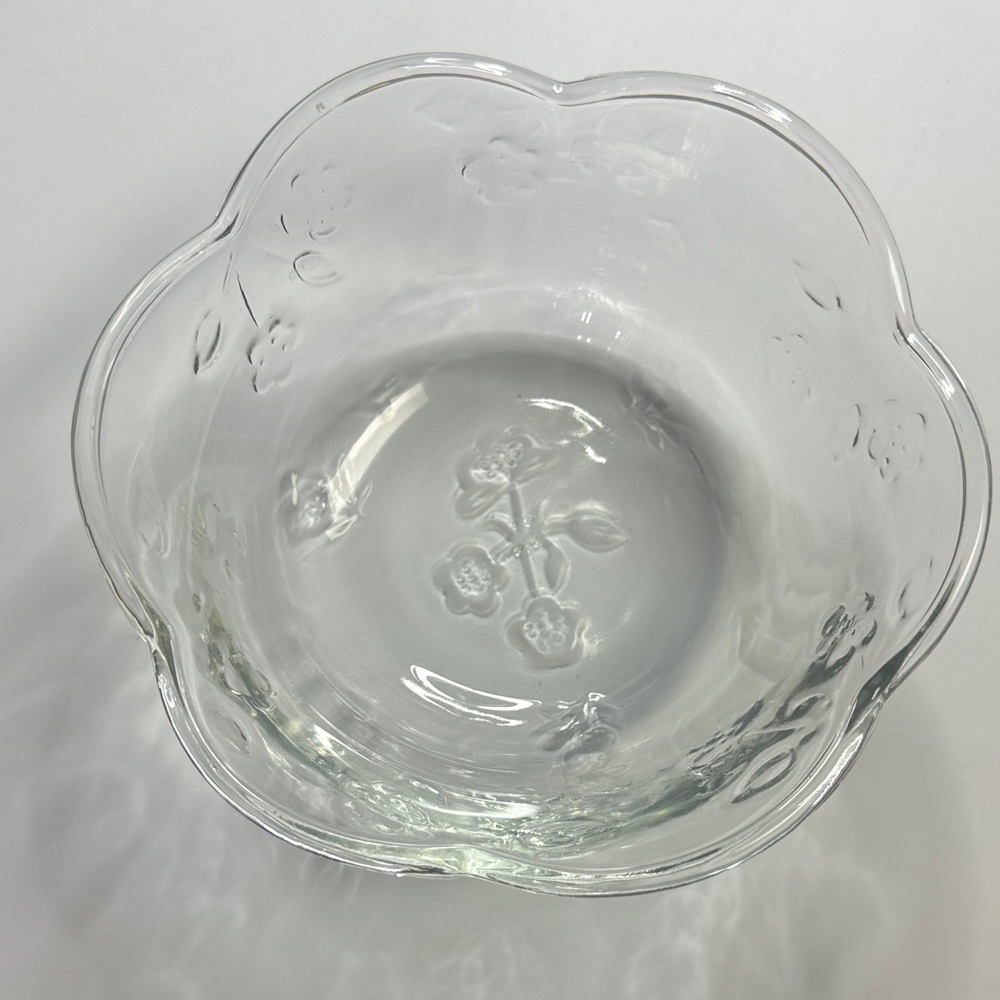 Anchor Hocking Savannah Savannah Clear Glass Floral pattern Bowl